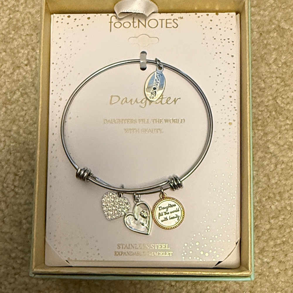 Silver Charm Bracelet for Daughter